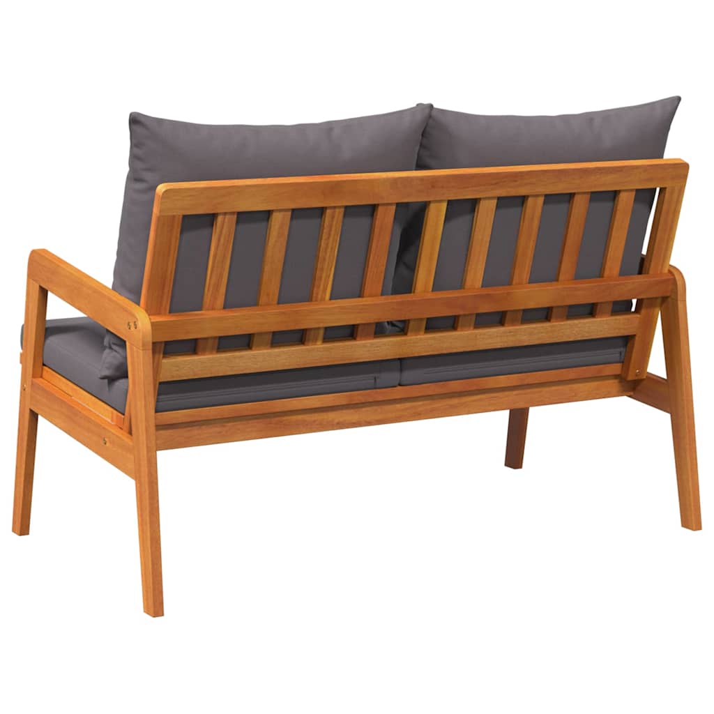 Tuinbank met kussen Olie naturel Massief Acaciahout is nu te koop bij PeponiXL, paradijselijk wonen!