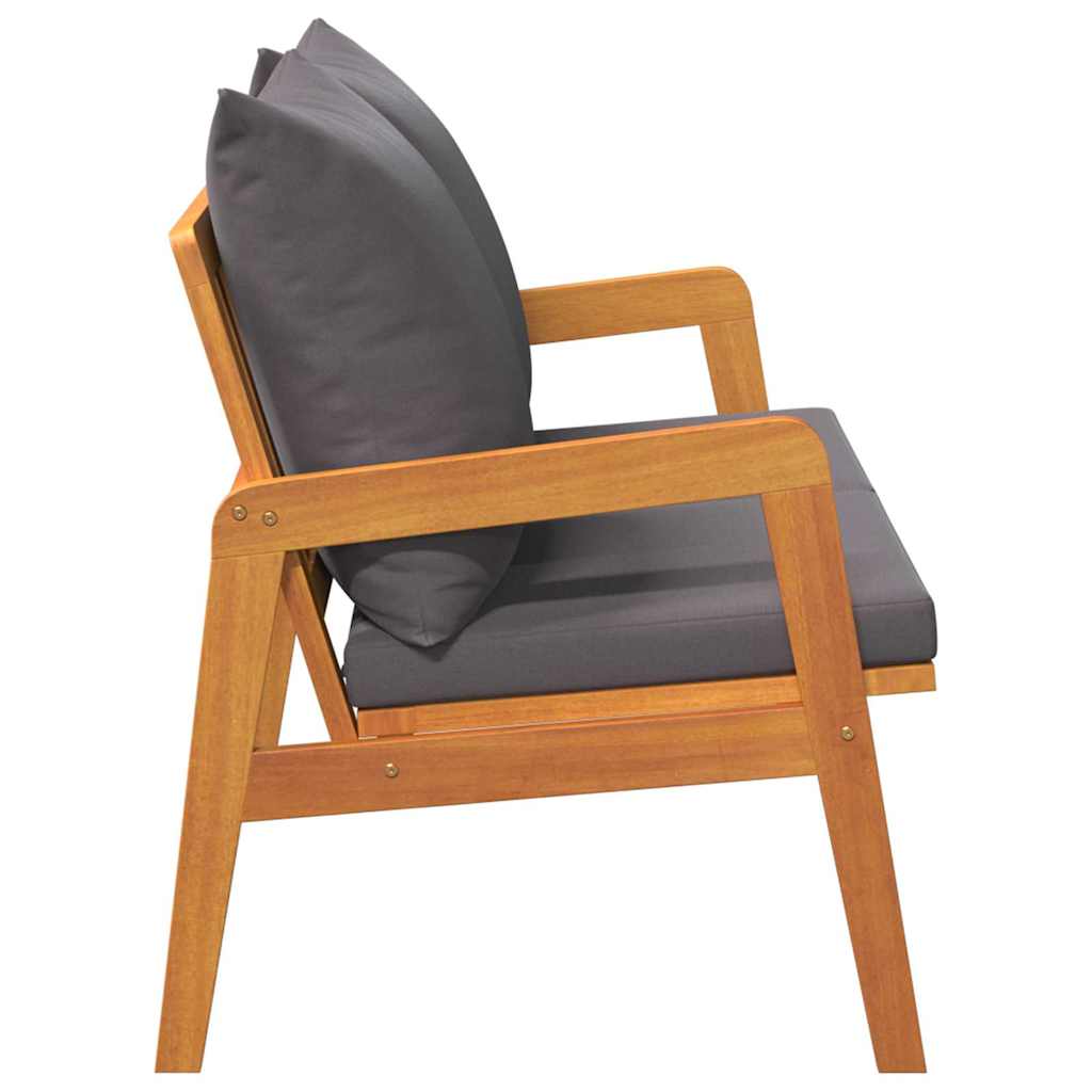 Tuinbank met kussen Olie naturel Massief Acaciahout is nu te koop bij PeponiXL, paradijselijk wonen!
