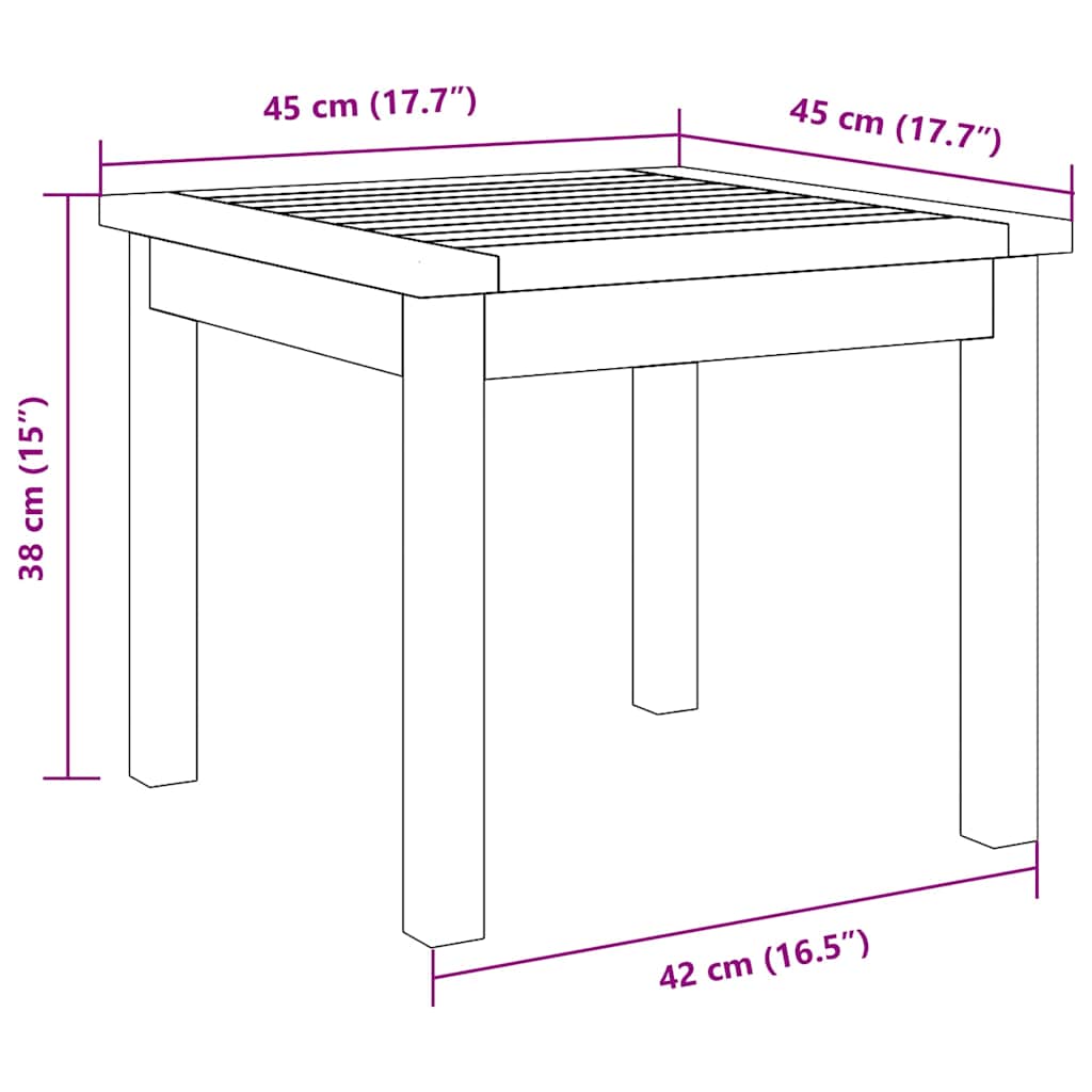 Bijzettafel Olie naturel Massief Acaciahout is nu te koop bij PeponiXL, paradijselijk wonen!
