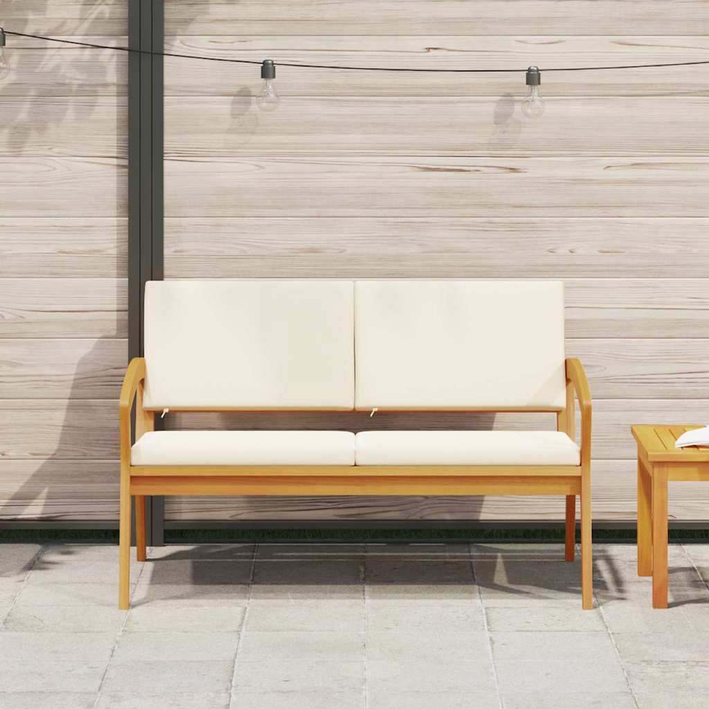 Tuinbank met kussen Olie naturel Massief Acaciahout is nu te koop bij PeponiXL, paradijselijk wonen!