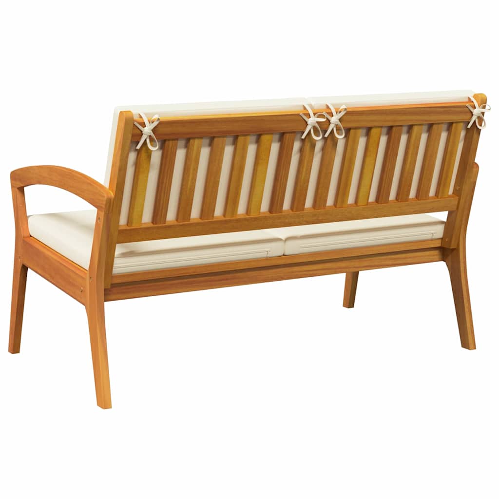 Tuinbank met kussen Olie naturel Massief Acaciahout is nu te koop bij PeponiXL, paradijselijk wonen!