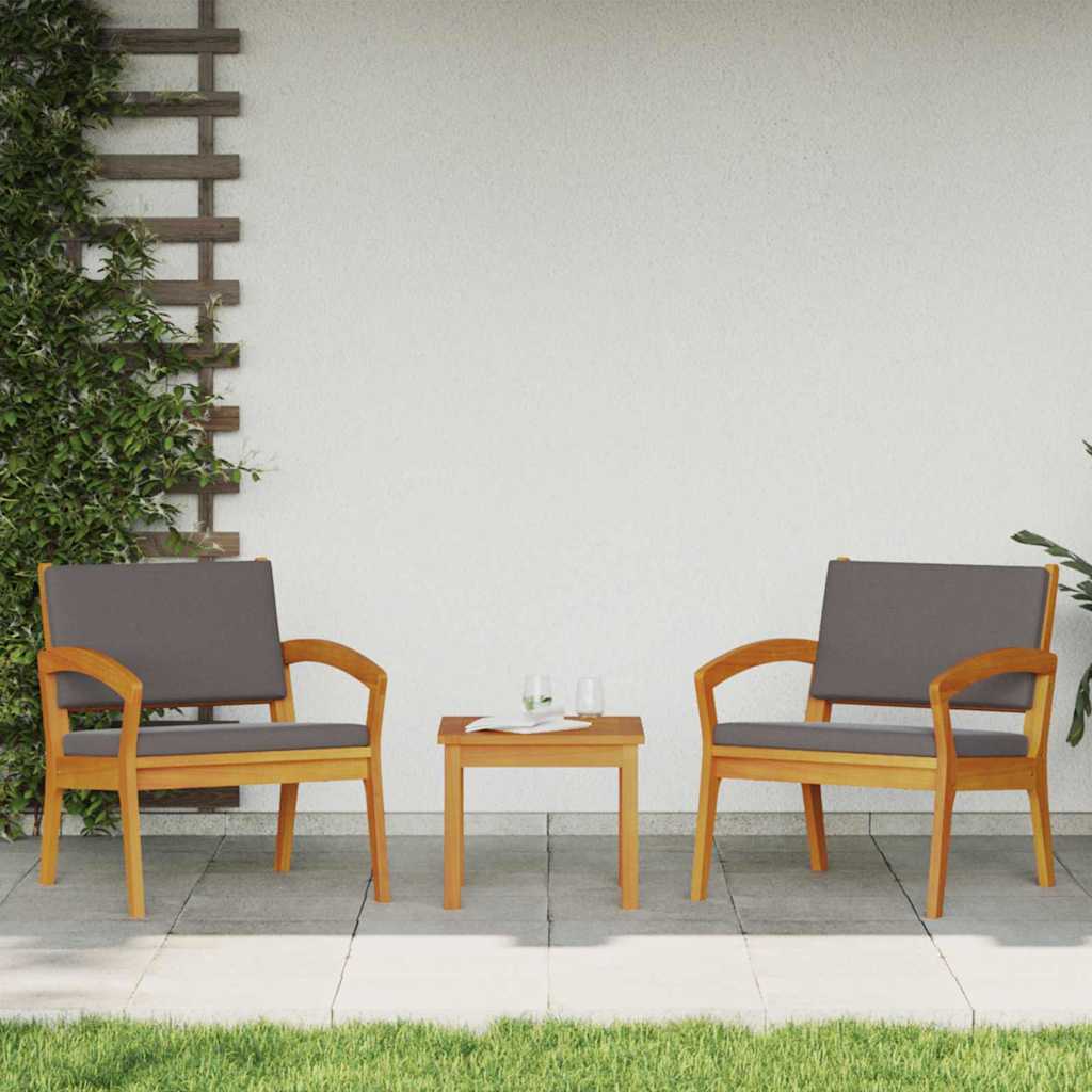 Bistroset met kussen 3 pcs Bruin Polyester is nu te koop bij PeponiXL, paradijselijk wonen!