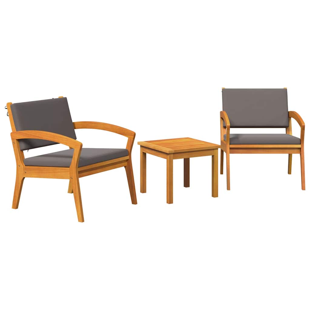 Bistroset met kussen 3 pcs Bruin Polyester is nu te koop bij PeponiXL, paradijselijk wonen!