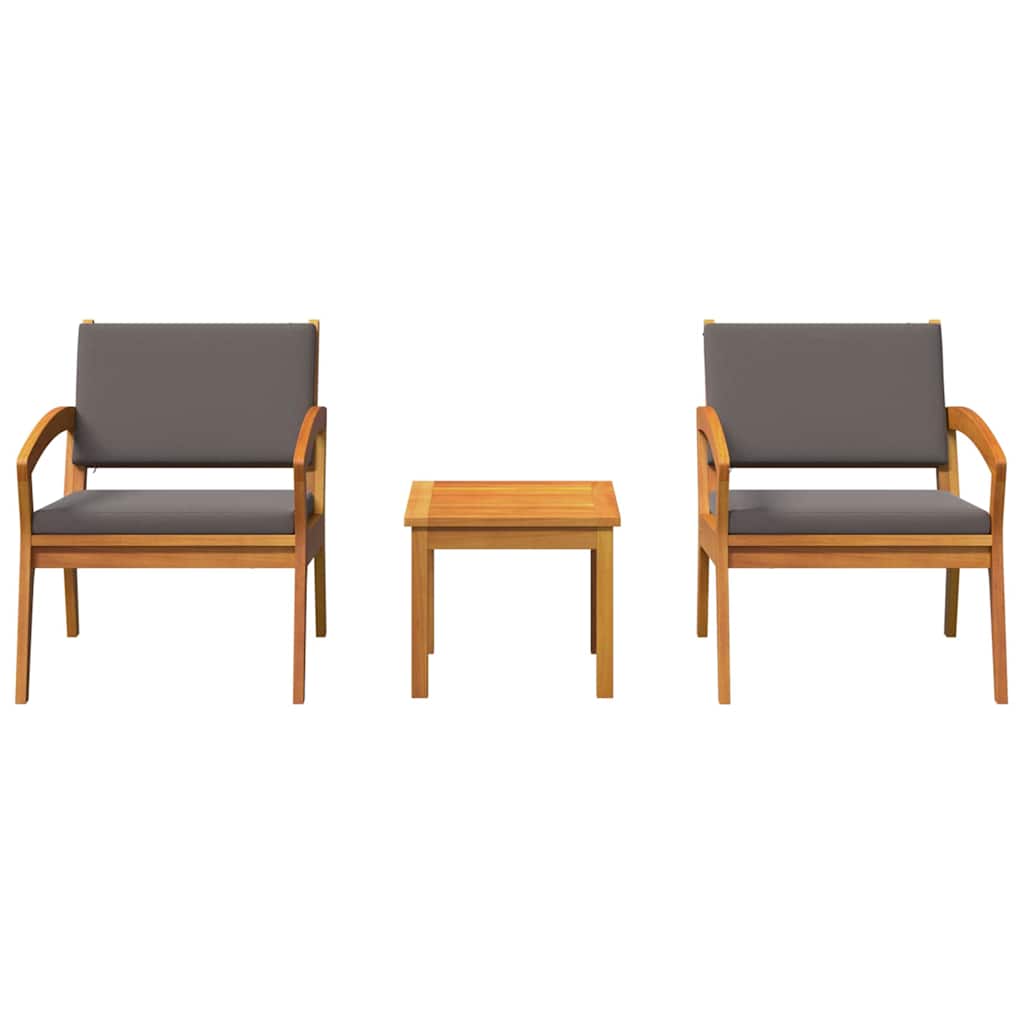 Bistroset met kussen 3 pcs Bruin Polyester is nu te koop bij PeponiXL, paradijselijk wonen!