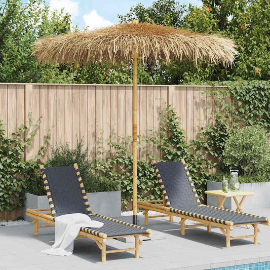 Tiki Paraplu met Bananenblad Luifel 240 cm Bamboe is nu te koop bij PeponiXL, paradijselijk wonen!