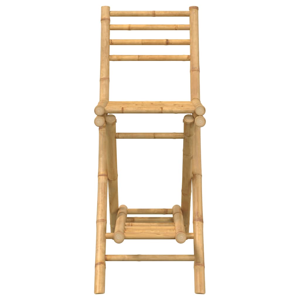 Barkrukken met voetsteunen voor buiten 2 st opvouwbaar bamboe is nu te koop bij PeponiXL, paradijselijk wonen!