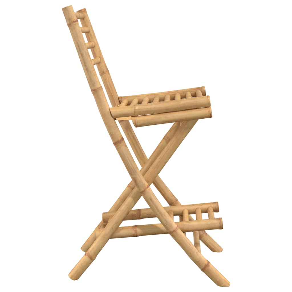 Barkrukken met voetsteunen voor buiten 2 st opvouwbaar bamboe is nu te koop bij PeponiXL, paradijselijk wonen!