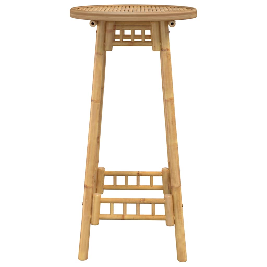 Bartafel voor buiten Rond Ø55x100 cm bamboe is nu te koop bij PeponiXL, paradijselijk wonen!