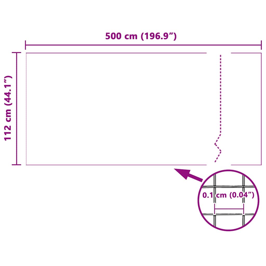 Horrengaas Wit 112 x 500 cm Glasvezel is nu te koop bij PeponiXL, paradijselijk wonen!