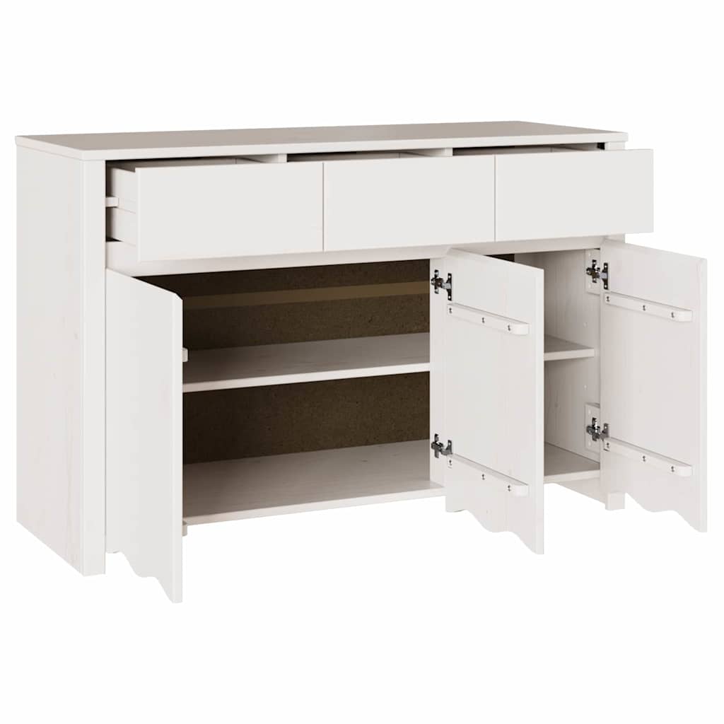 Dressoir Drammen Wit 114 x 43 x 75,5 cm Massief grenenhout is nu te koop bij PeponiXL, paradijselijk wonen!