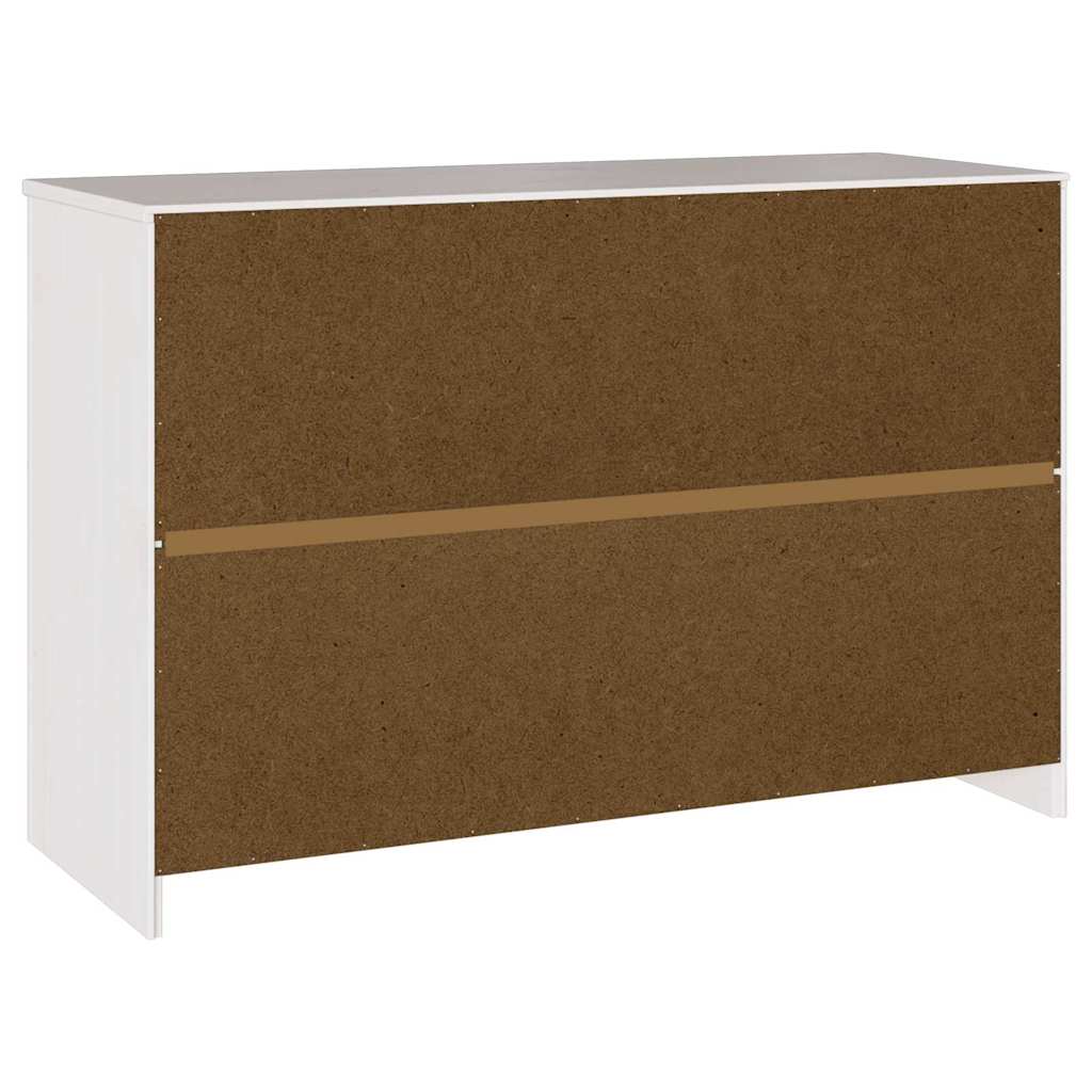 Dressoir Drammen Wit 114 x 43 x 75,5 cm Massief grenenhout is nu te koop bij PeponiXL, paradijselijk wonen!