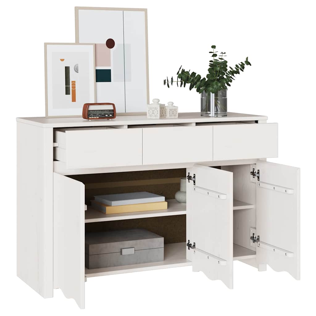 Dressoir Drammen Wit 114 x 43 x 75,5 cm Massief grenenhout is nu te koop bij PeponiXL, paradijselijk wonen!