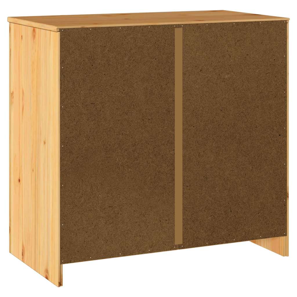 Dressoir Drammen Eiken 79 x 43 x 75.5 cm Massief grenenhout is nu te koop bij PeponiXL, paradijselijk wonen!