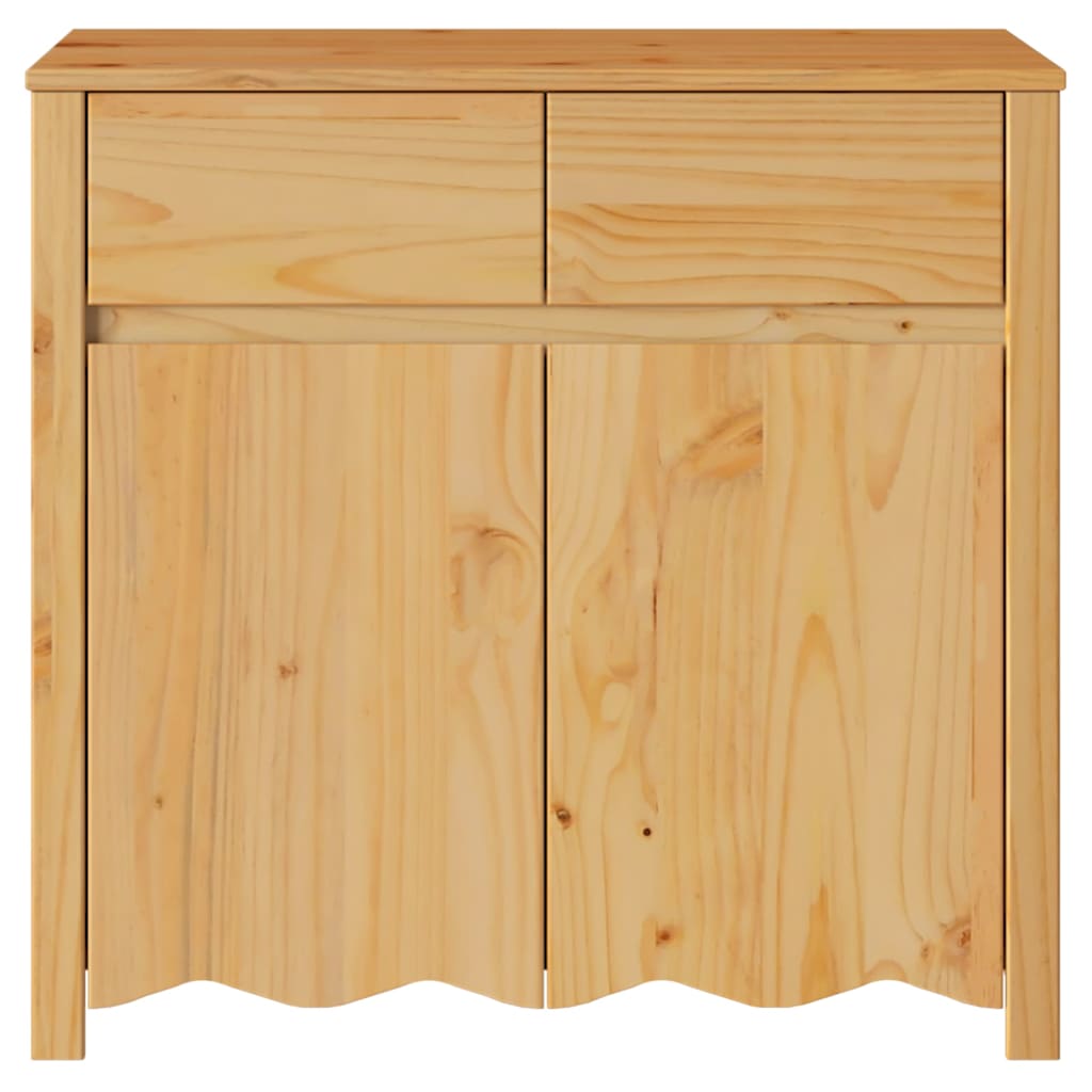 Dressoir Drammen Eiken 79 x 43 x 75.5 cm Massief grenenhout is nu te koop bij PeponiXL, paradijselijk wonen!