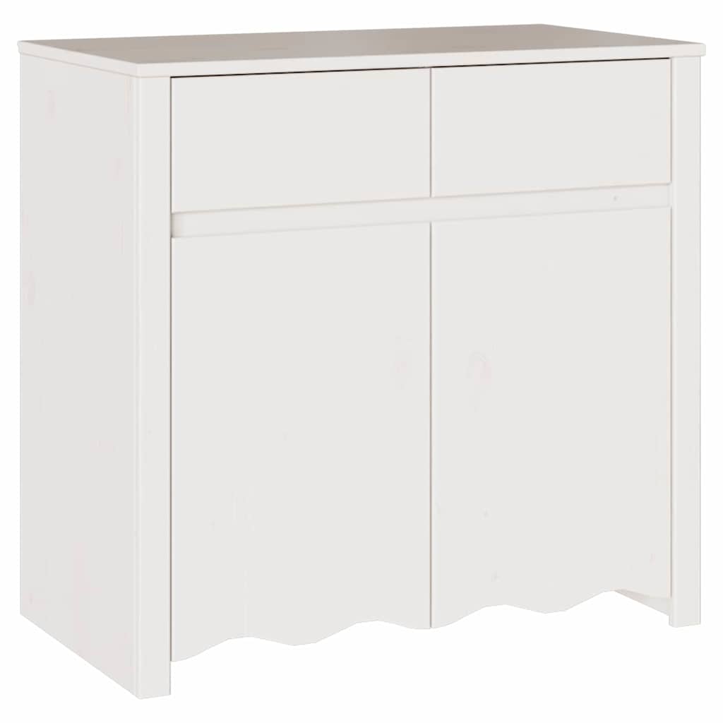 Dressoir Drammen Wit 79 x 43 x 75.5 cm Massief grenenhout is nu te koop bij PeponiXL, paradijselijk wonen!