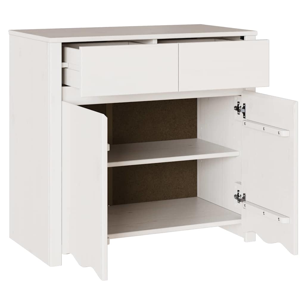 Dressoir Drammen Wit 79 x 43 x 75.5 cm Massief grenenhout is nu te koop bij PeponiXL, paradijselijk wonen!