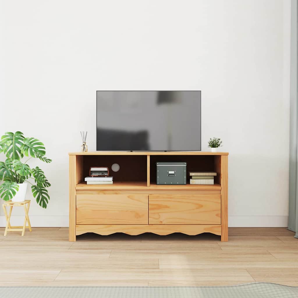 TV Kast Drammen Eiken 99 x 43 x 55 cm Massief grenenhout is nu te koop bij PeponiXL, paradijselijk wonen!