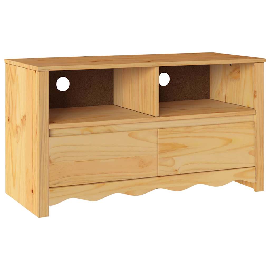 TV Kast Drammen Eiken 99 x 43 x 55 cm Massief grenenhout is nu te koop bij PeponiXL, paradijselijk wonen!