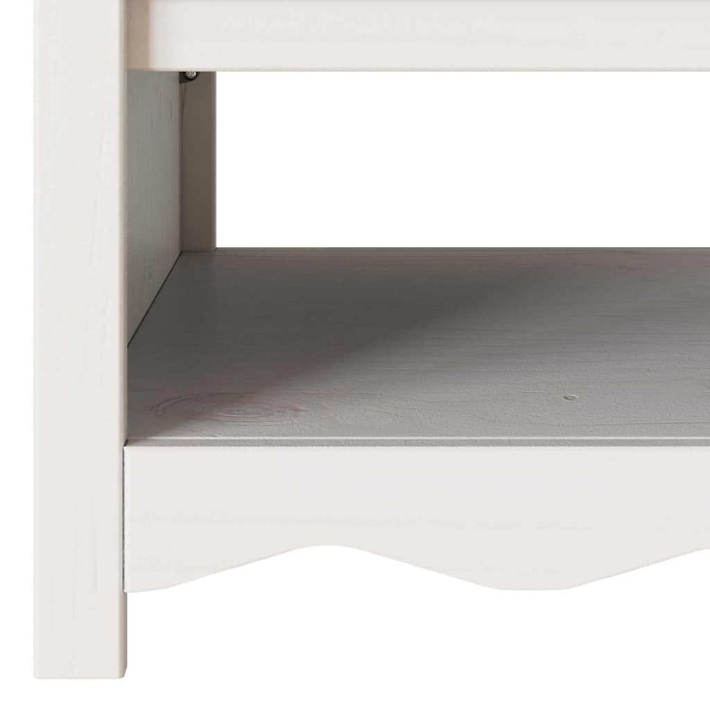 Salontafel Drammen Wit 99 x 55 x 45 cm Massief grenenhout is nu te koop bij PeponiXL, paradijselijk wonen!