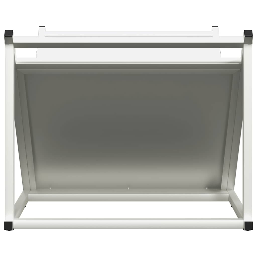 Brandhoutrek 70x43x34,5 cm koudgewalst staal wit is nu te koop bij PeponiXL, paradijselijk wonen!