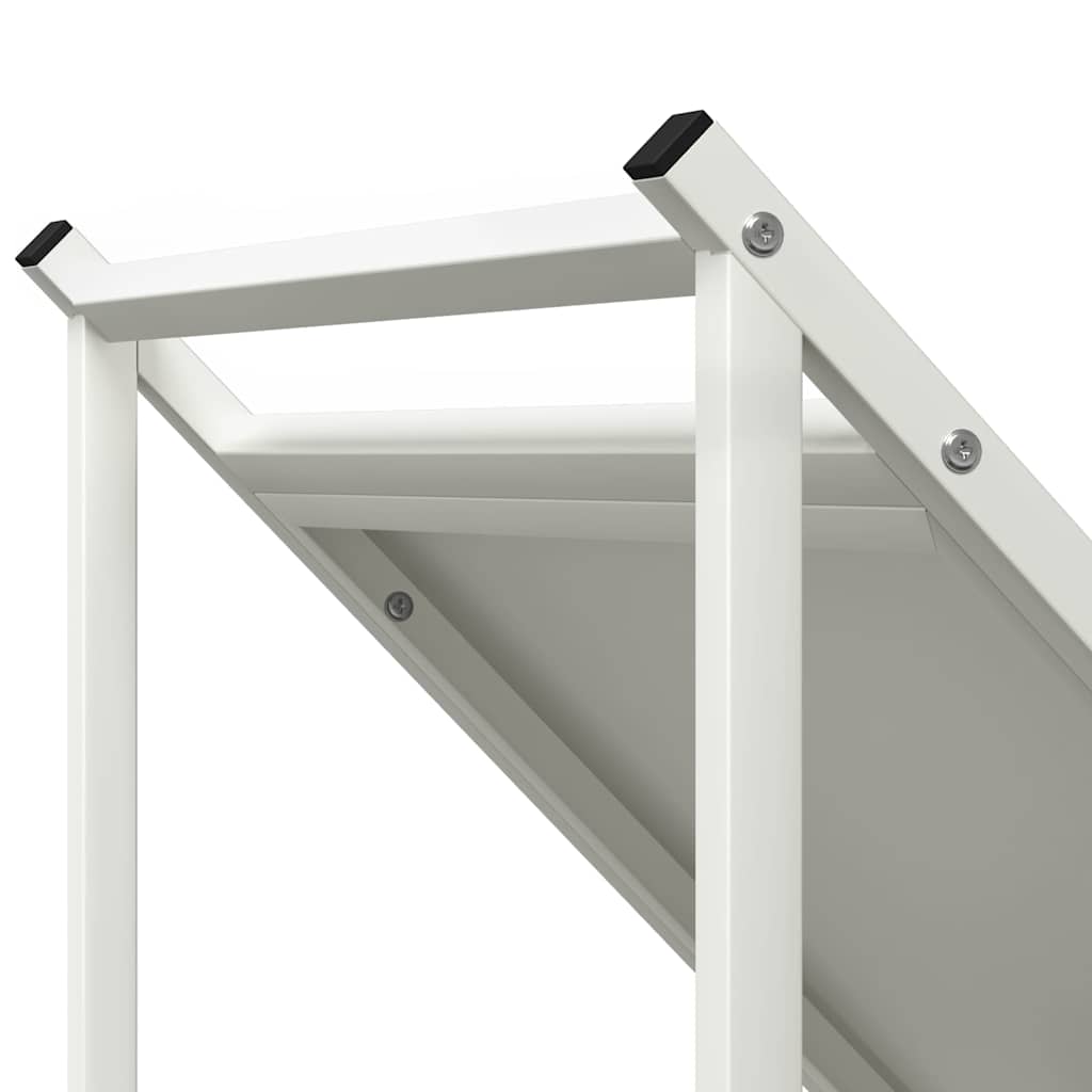 Brandhoutrek 70x43x34,5 cm koudgewalst staal wit is nu te koop bij PeponiXL, paradijselijk wonen!