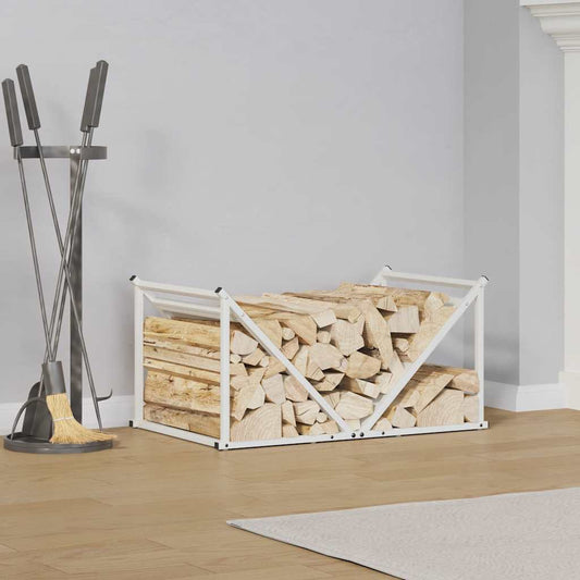 Brandhoutrek 70x43x34,5 cm koudgewalst staal wit is nu te koop bij PeponiXL, paradijselijk wonen!