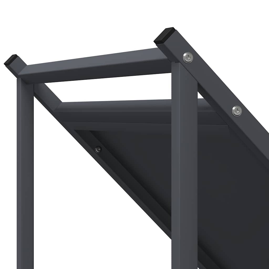 Brandhoutrek 70x43x34,5 cm koudgewalst staal antracietkleurig is nu te koop bij PeponiXL, paradijselijk wonen!