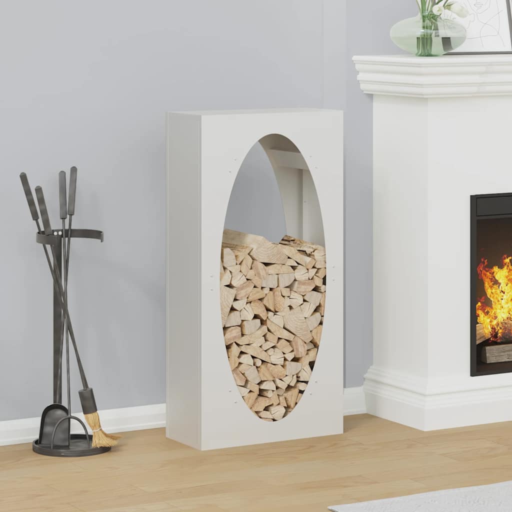 Brandhoutrek 50x23x100 cm koudgewalst staal wit is nu te koop bij PeponiXL, paradijselijk wonen!