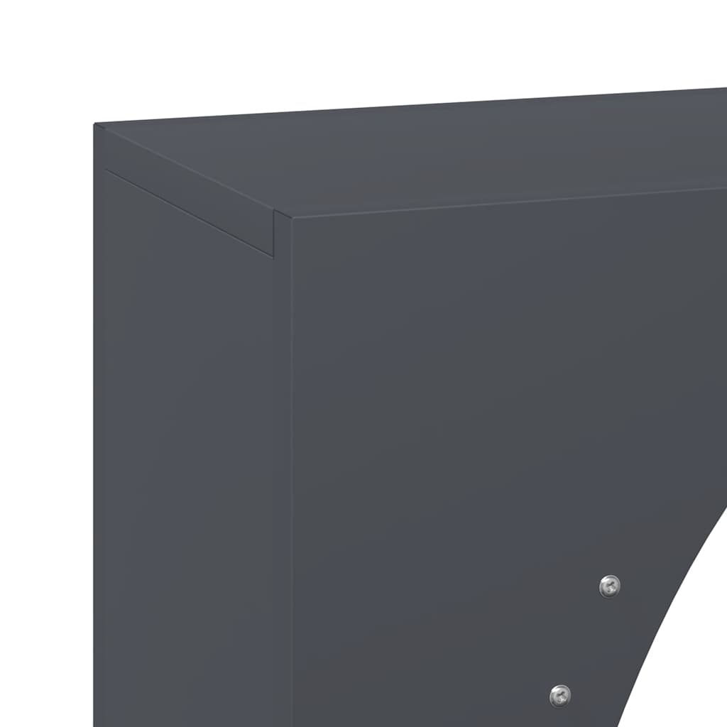 Brandhoutrek 50x23x100 cm koudgewalst staal antracietkleurig is nu te koop bij PeponiXL, paradijselijk wonen!