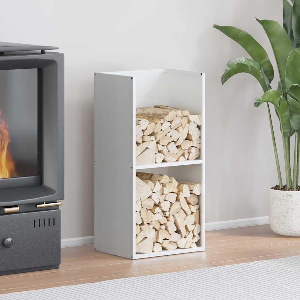 Brandhoutrek 40x30x80 cm koudgewalst staal wit is nu te koop bij PeponiXL, paradijselijk wonen!