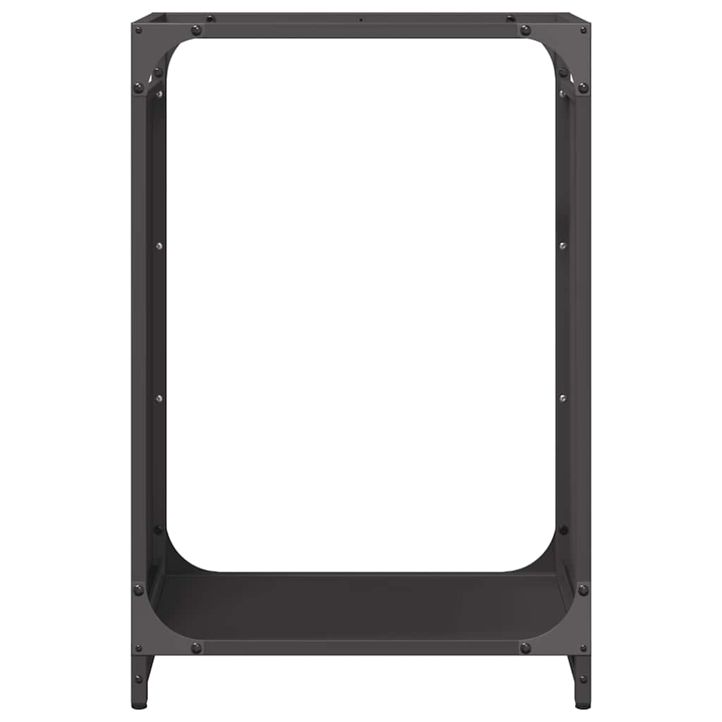 Brandhoutrek 44x28x65 cm koudgewalst staal zwart is nu te koop bij PeponiXL, paradijselijk wonen!