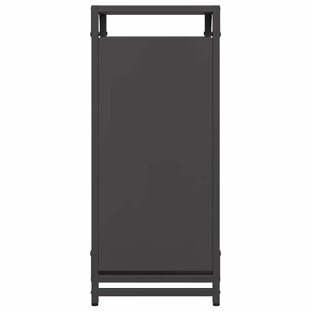 Brandhoutrek 44x28x65 cm koudgewalst staal zwart is nu te koop bij PeponiXL, paradijselijk wonen!