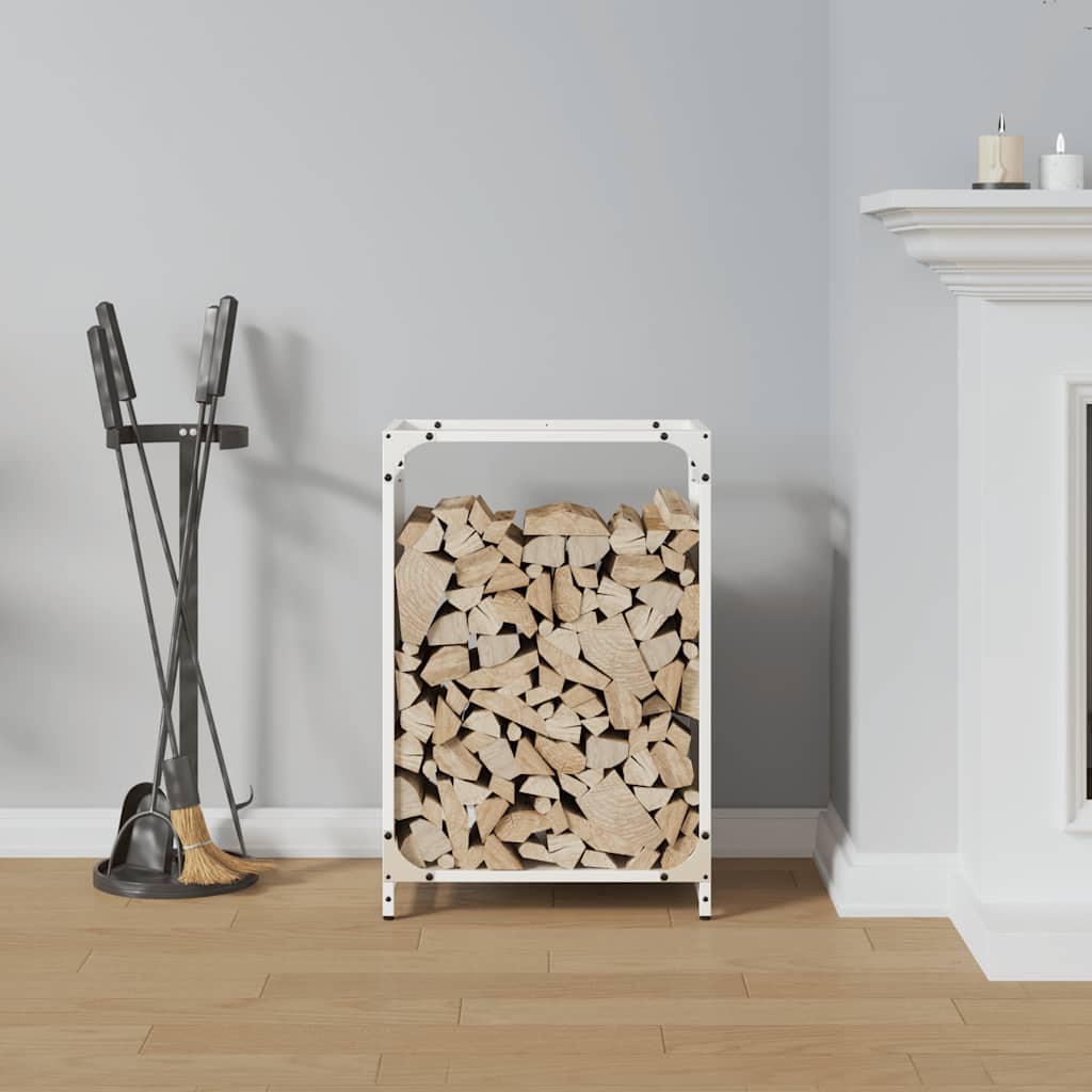 Brandhoutrek 44x28x65 cm koudgewalst staal wit is nu te koop bij PeponiXL, paradijselijk wonen!
