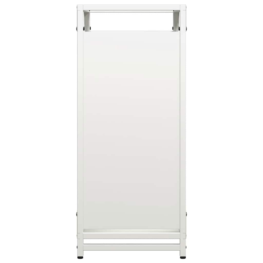 Brandhoutrek 44x28x65 cm koudgewalst staal wit is nu te koop bij PeponiXL, paradijselijk wonen!