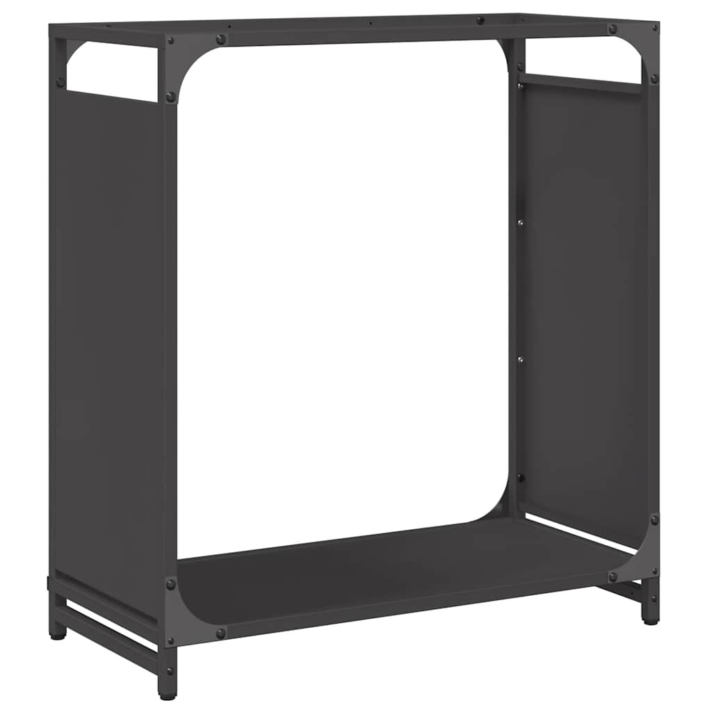 Brandhoutrek 60x28x65 cm koudgewalst staal zwart is nu te koop bij PeponiXL, paradijselijk wonen!