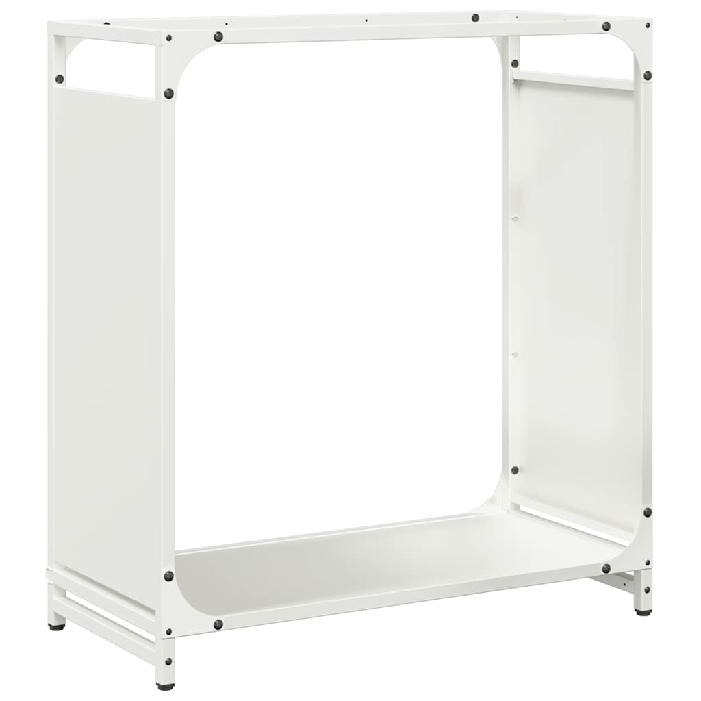Brandhoutrek 60x28x65 cm koudgewalst staal wit is nu te koop bij PeponiXL, paradijselijk wonen!