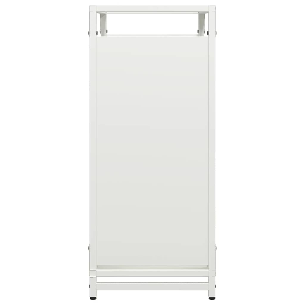 Brandhoutrek 60x28x65 cm koudgewalst staal wit is nu te koop bij PeponiXL, paradijselijk wonen!