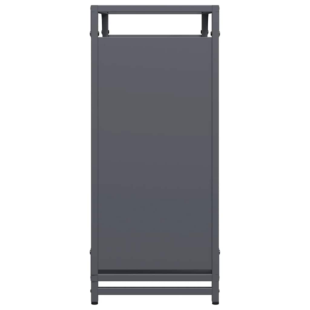 Brandhoutrek 60x28x65 cm koudgewalst staal antracietkleurig is nu te koop bij PeponiXL, paradijselijk wonen!