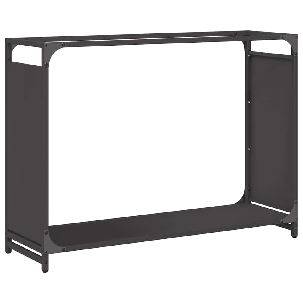 Brandhoutrek 90x28x65 cm koudgewalst staal zwart is nu te koop bij PeponiXL, paradijselijk wonen!