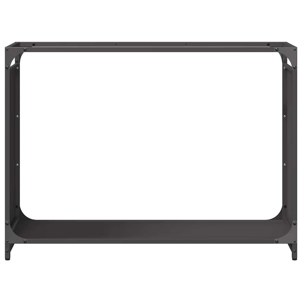 Brandhoutrek 90x28x65 cm koudgewalst staal zwart is nu te koop bij PeponiXL, paradijselijk wonen!
