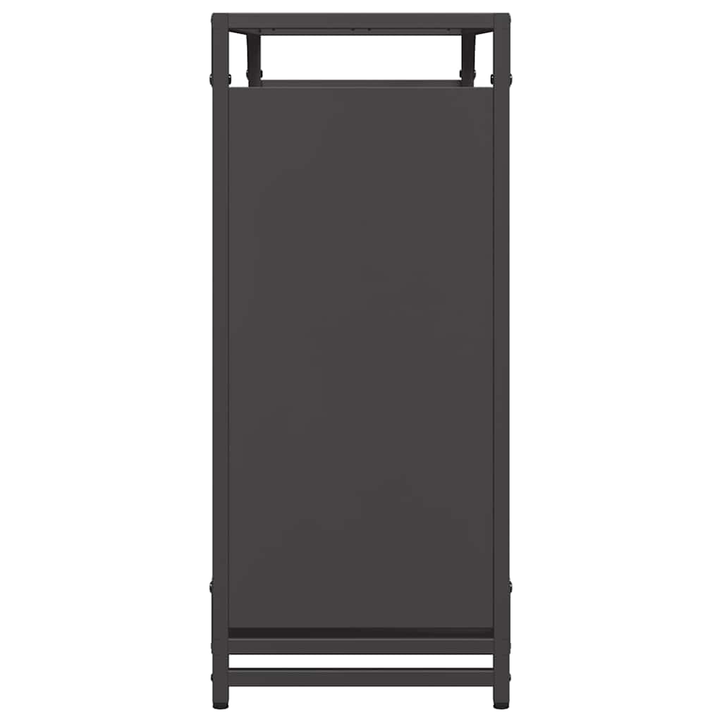 Brandhoutrek 90x28x65 cm koudgewalst staal zwart is nu te koop bij PeponiXL, paradijselijk wonen!