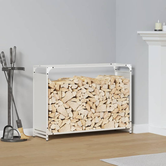 Brandhoutrek 90x28x65 cm koudgewalst staal wit is nu te koop bij PeponiXL, paradijselijk wonen!