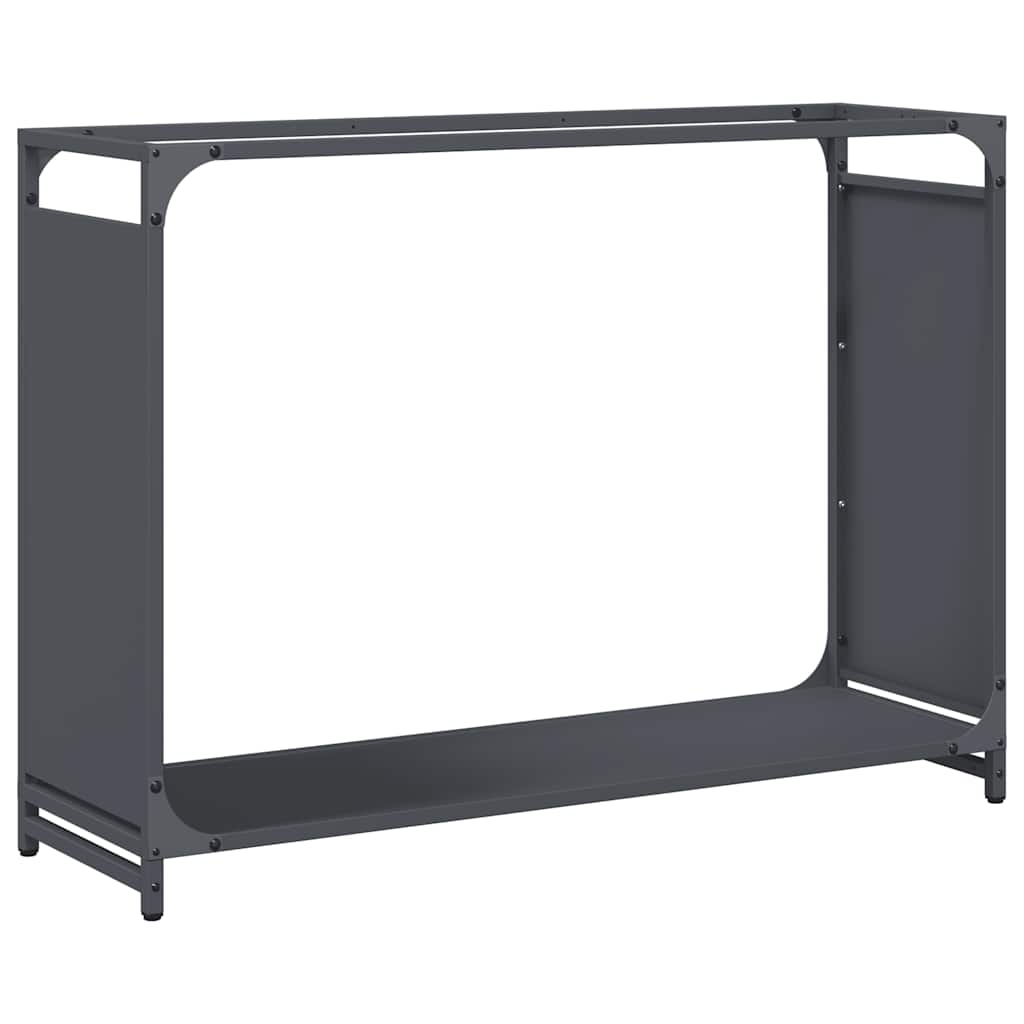 Brandhoutrek 90x28x65 cm koudgewalst staal antracietkleurig is nu te koop bij PeponiXL, paradijselijk wonen!