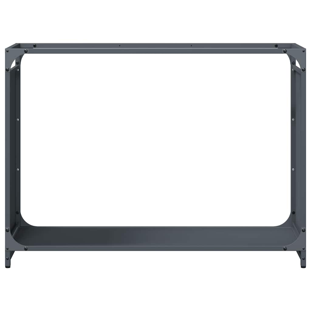 Brandhoutrek 90x28x65 cm koudgewalst staal antracietkleurig is nu te koop bij PeponiXL, paradijselijk wonen!