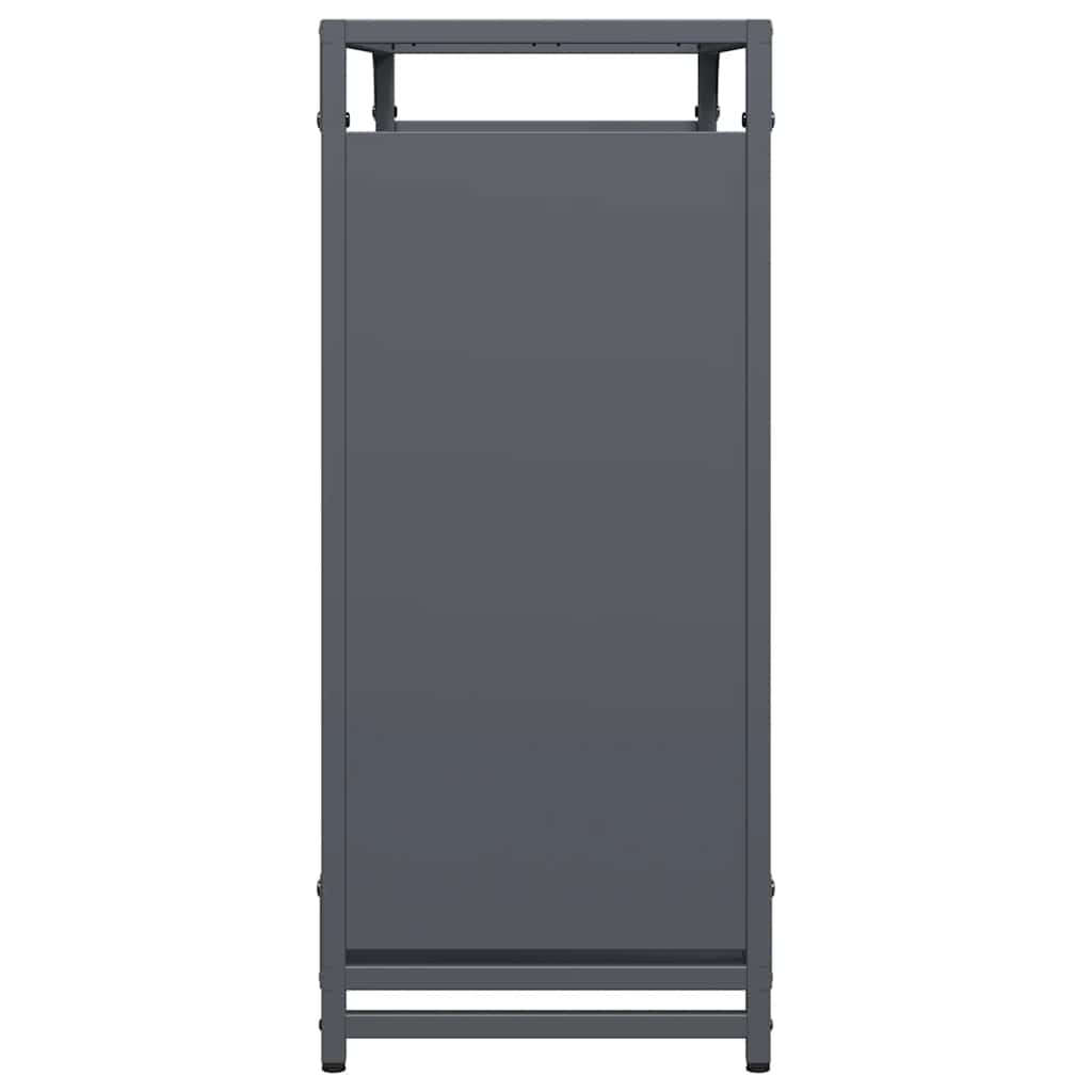 Brandhoutrek 90x28x65 cm koudgewalst staal antracietkleurig is nu te koop bij PeponiXL, paradijselijk wonen!