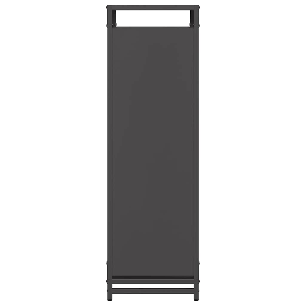 Brandhoutrek 44x28x90 cm koudgewalst staal zwart is nu te koop bij PeponiXL, paradijselijk wonen!
