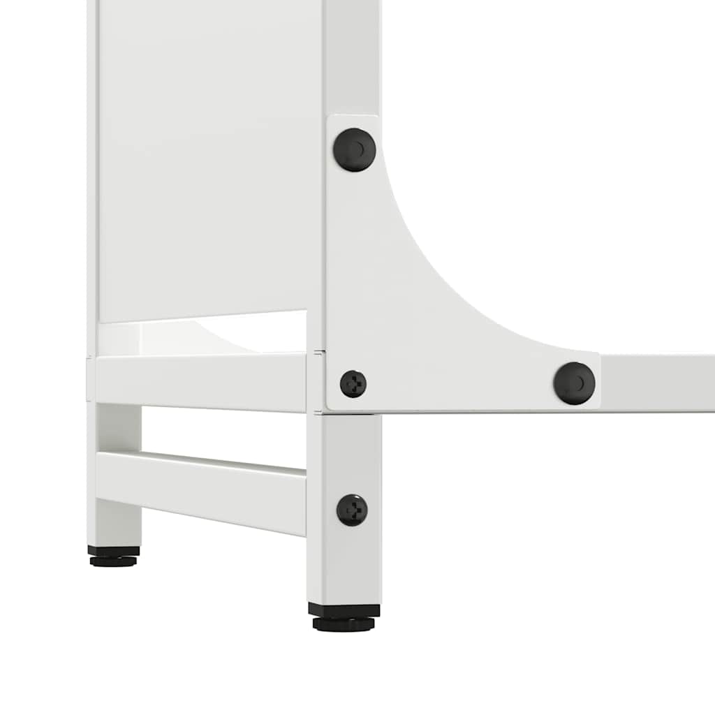 Brandhoutrek 44x28x90 cm koudgewalst staal wit is nu te koop bij PeponiXL, paradijselijk wonen!