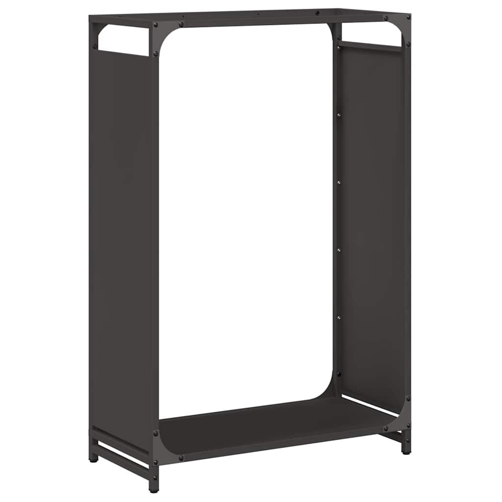 Brandhoutrek 60x28x90 cm koudgewalst staal zwart is nu te koop bij PeponiXL, paradijselijk wonen!