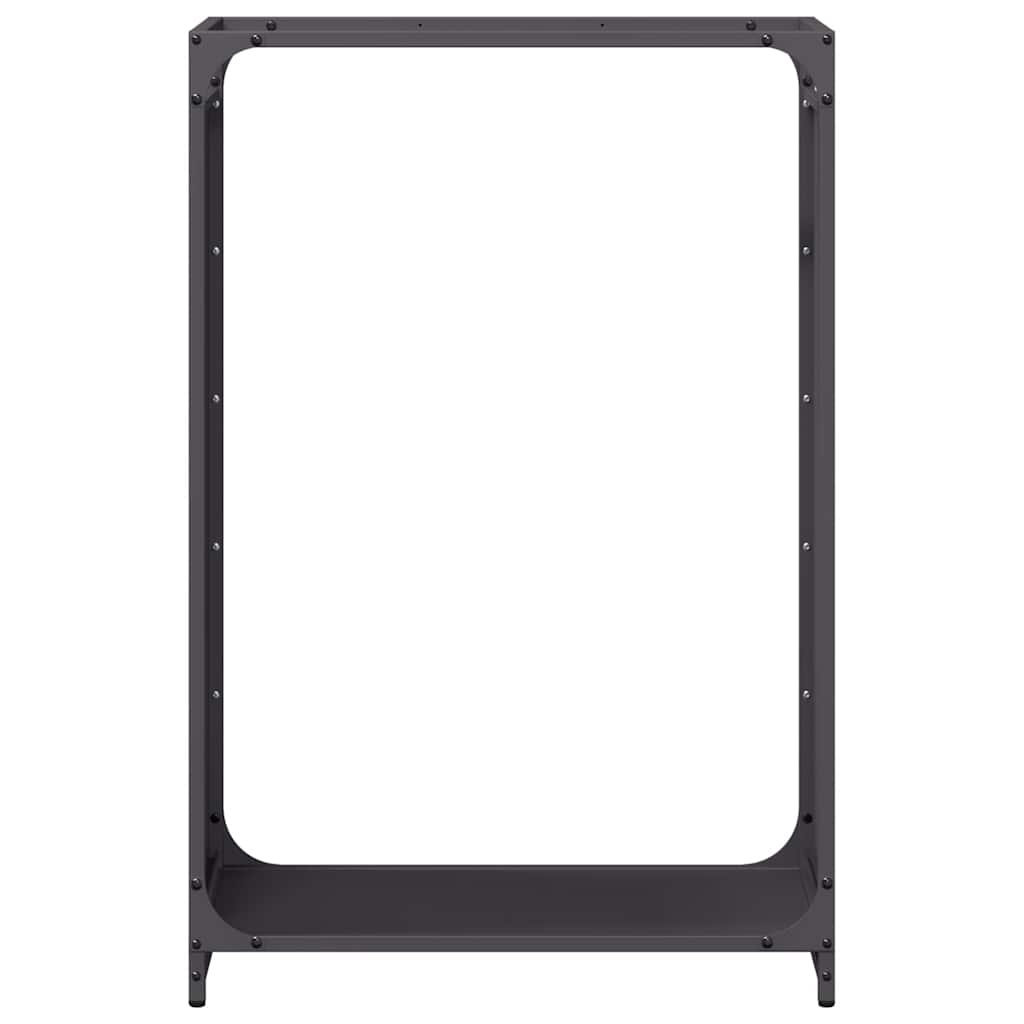Brandhoutrek 60x28x90 cm koudgewalst staal zwart is nu te koop bij PeponiXL, paradijselijk wonen!