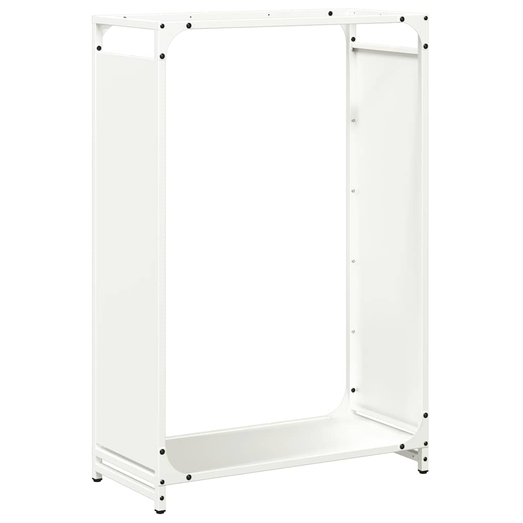 Brandhoutrek 60x28x90 cm koudgewalst staal wit is nu te koop bij PeponiXL, paradijselijk wonen!